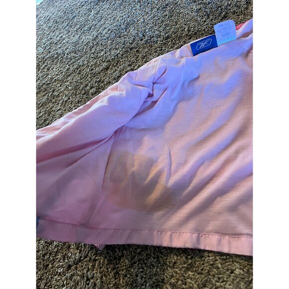 Vintage Reebok 90s Y2K Toddler Girl Jacket Pink with Fold in Hood 4T - Picture 7 of 7